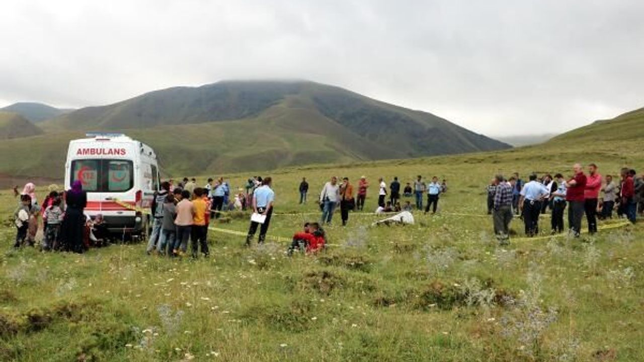 Üzerine yıldırım düşen Emre öldü, koyunu telef oldu