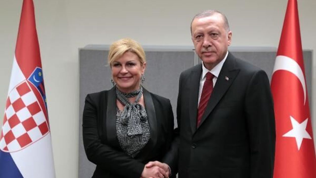 Erdoğan, Hırvatistan Cumhurbaşkanı Kolinda Grabar-Kitaroviç ile görüştü