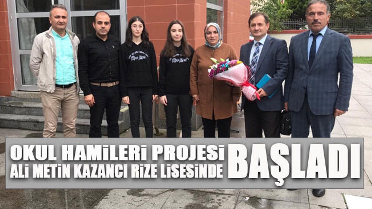 Okul Hamileri Projesi Ali Metin Kazancı Rize Lisesinde Başladı