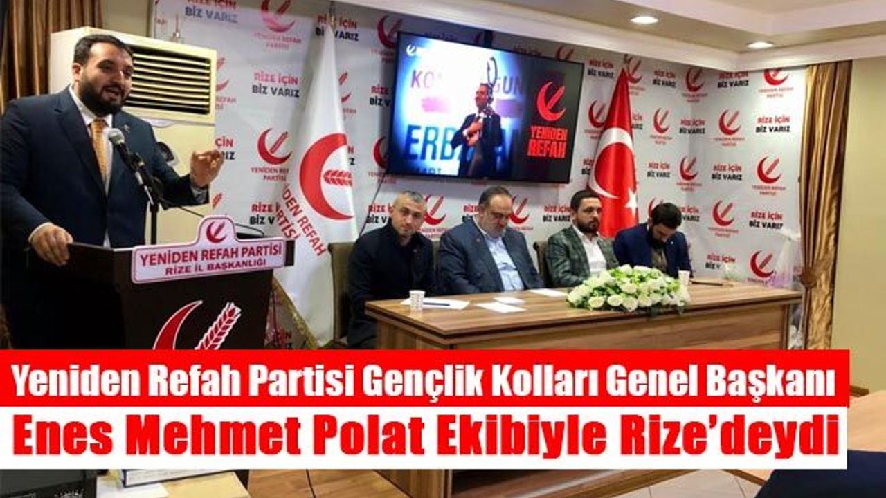 Enes Mehmet Polat ve heyetinden Rize teşkilatına ziyaret