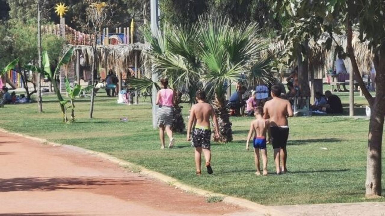 Kuşadası Adagöl mesire alanı yoğun ilgi görüyor