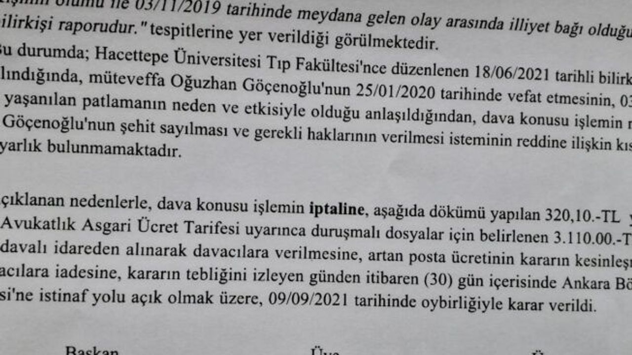 EYP’li saldırı sonrası hayatını kaybeden asker 19 ay sonra şehit sayıldı