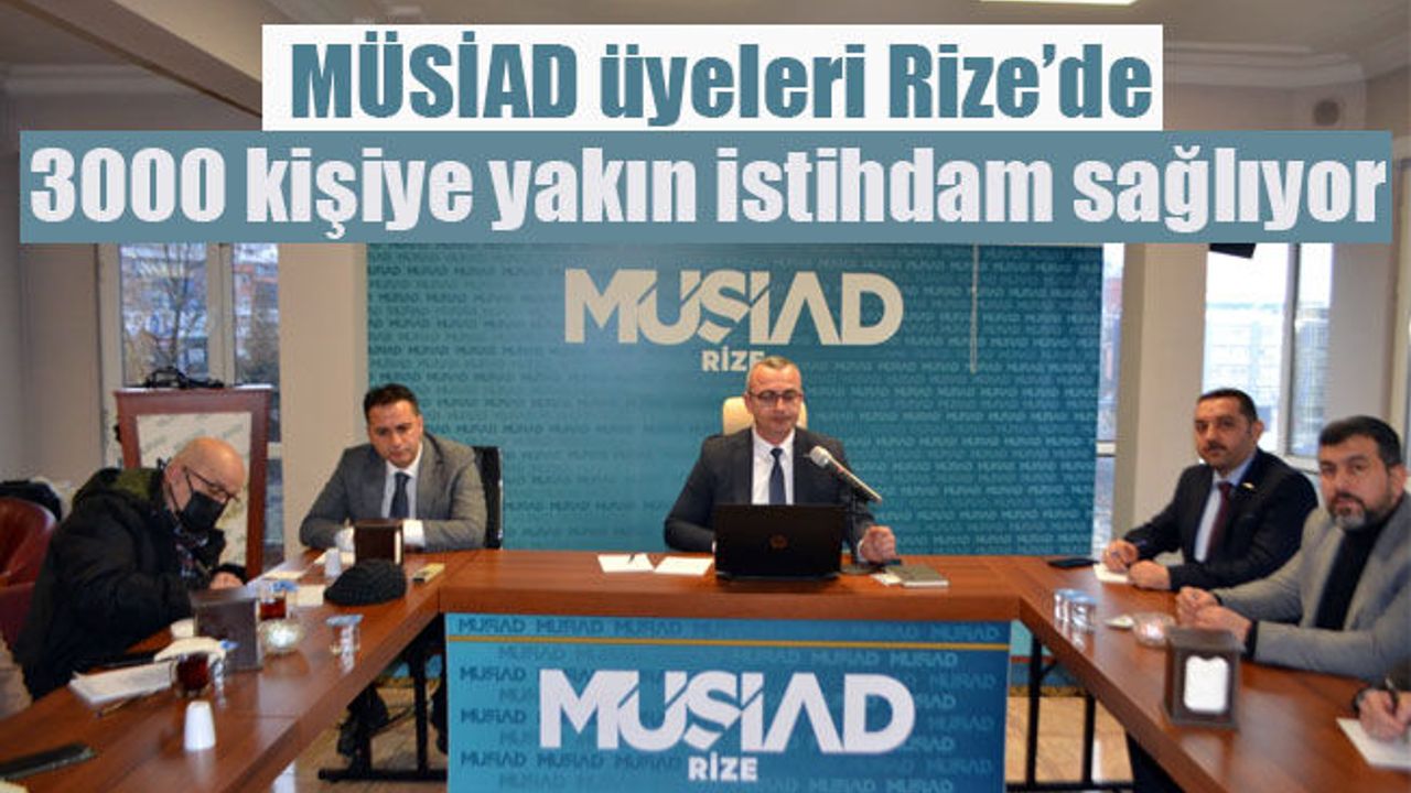 Rize MÜSİAD yönetimi, ekonomik hedeflerini ve faaliyetlerini anlattı