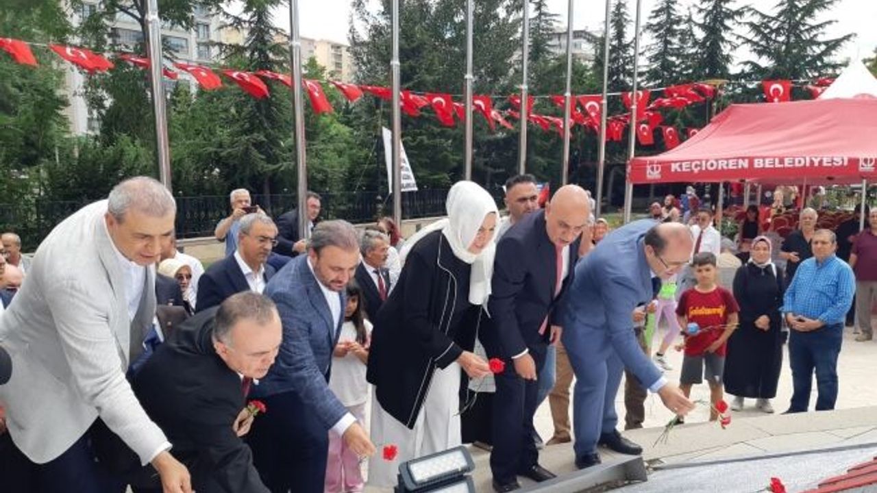 Keçiören’de 15 Temmuz Şehitler Anıtı’nda anma töreni düzenlendi