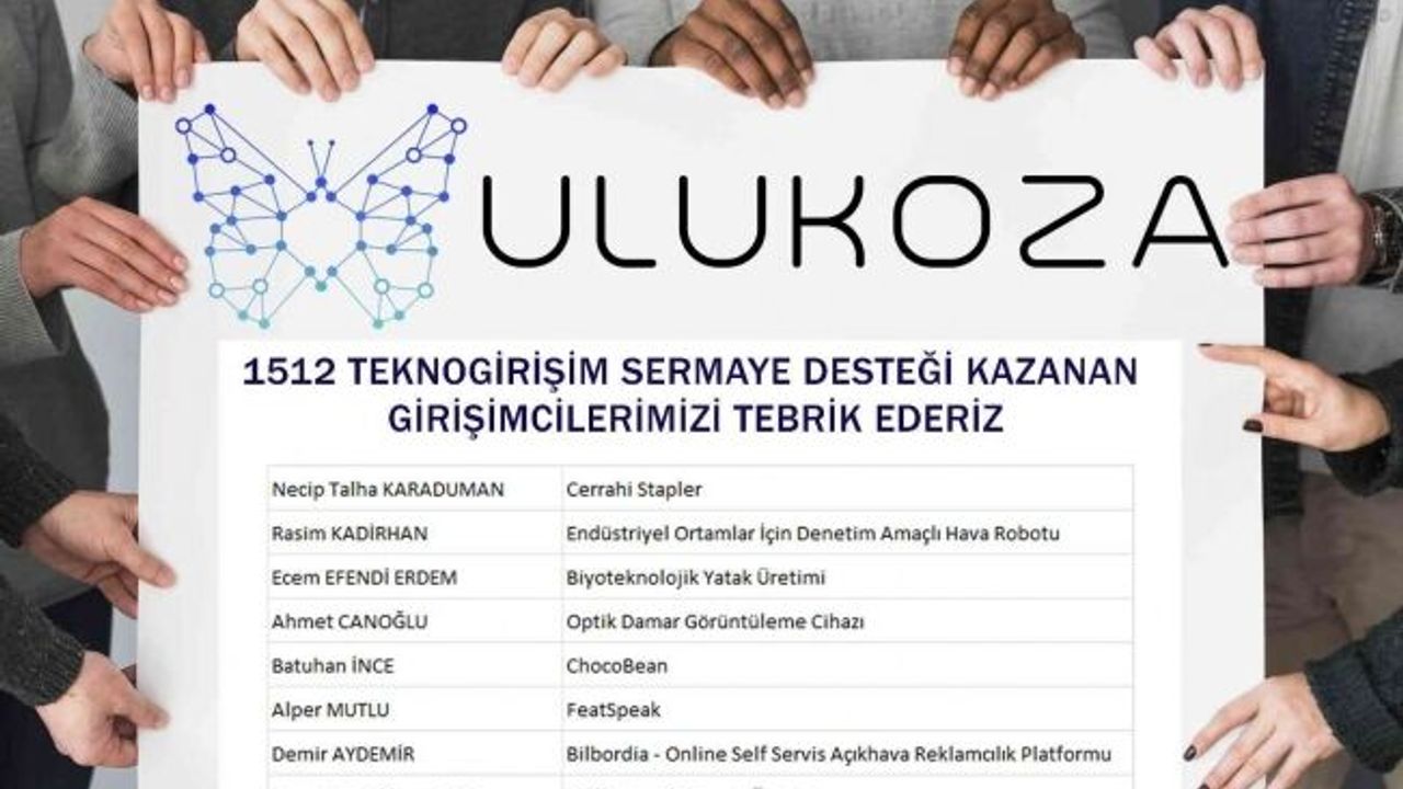ULUKOZA’dan 8 girişimci daha proje başına 450 Bin TL hibe ile şirketleşmeye hak kazandı