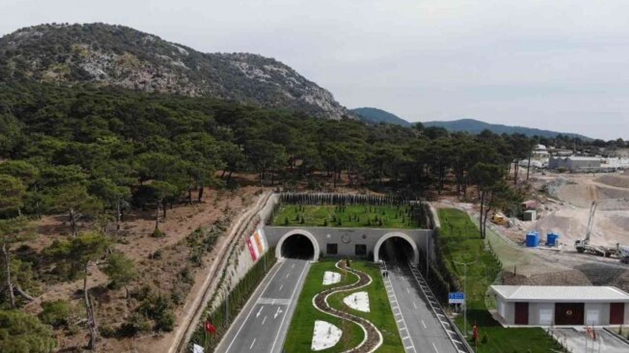 Kazdağları’ndan geçen Asos ve Troya Tünelleri havadan görüntülendi