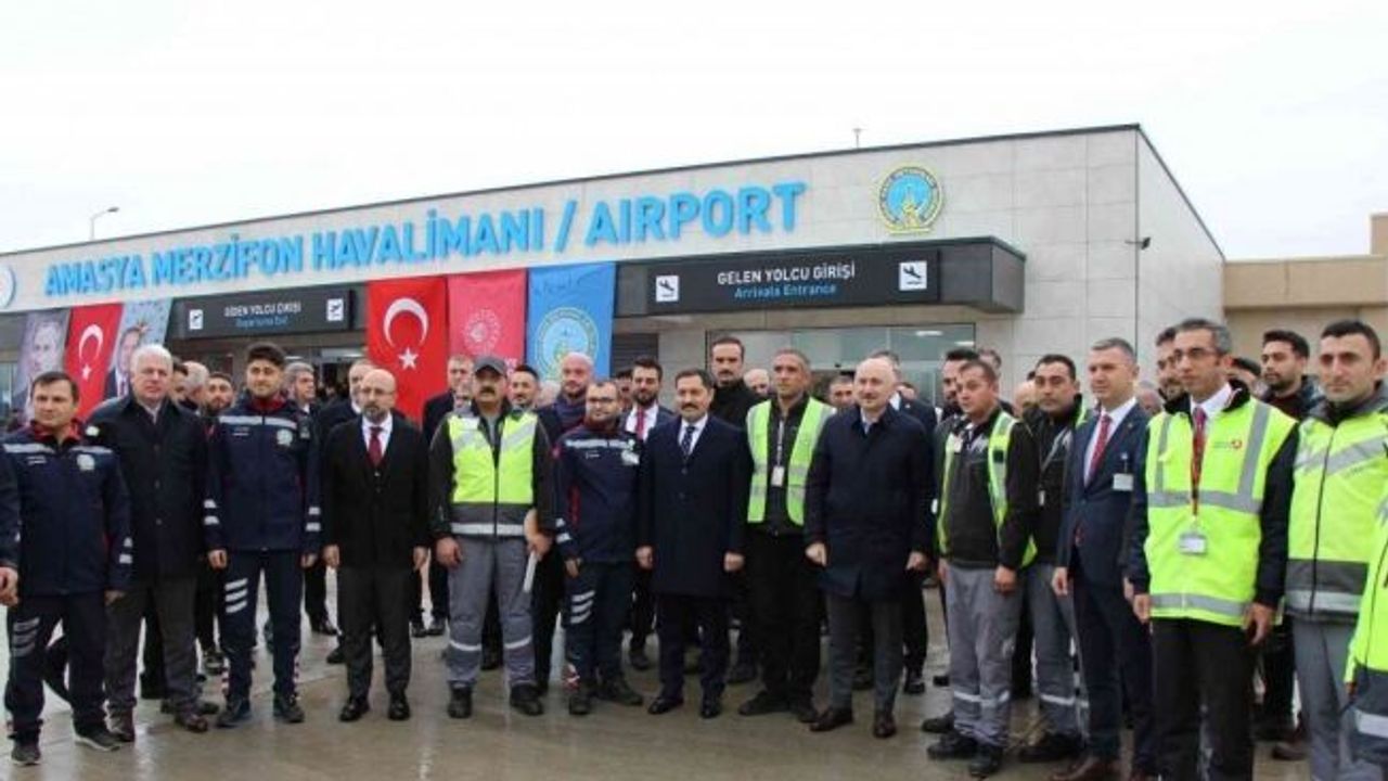 Amasya-Merzifon Havalimanı’na yeni terminal binası: Yolcu kapasitesi 700 bine çıkarıldı