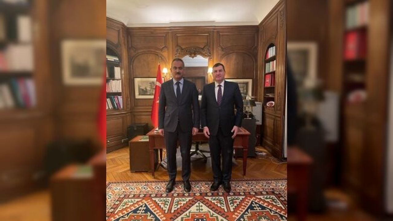 Milli Eğitim Bakanı Özer, OECD Türkiye Daimi Temsilcisi Büyükelçi Alkin’i ziyaret etti