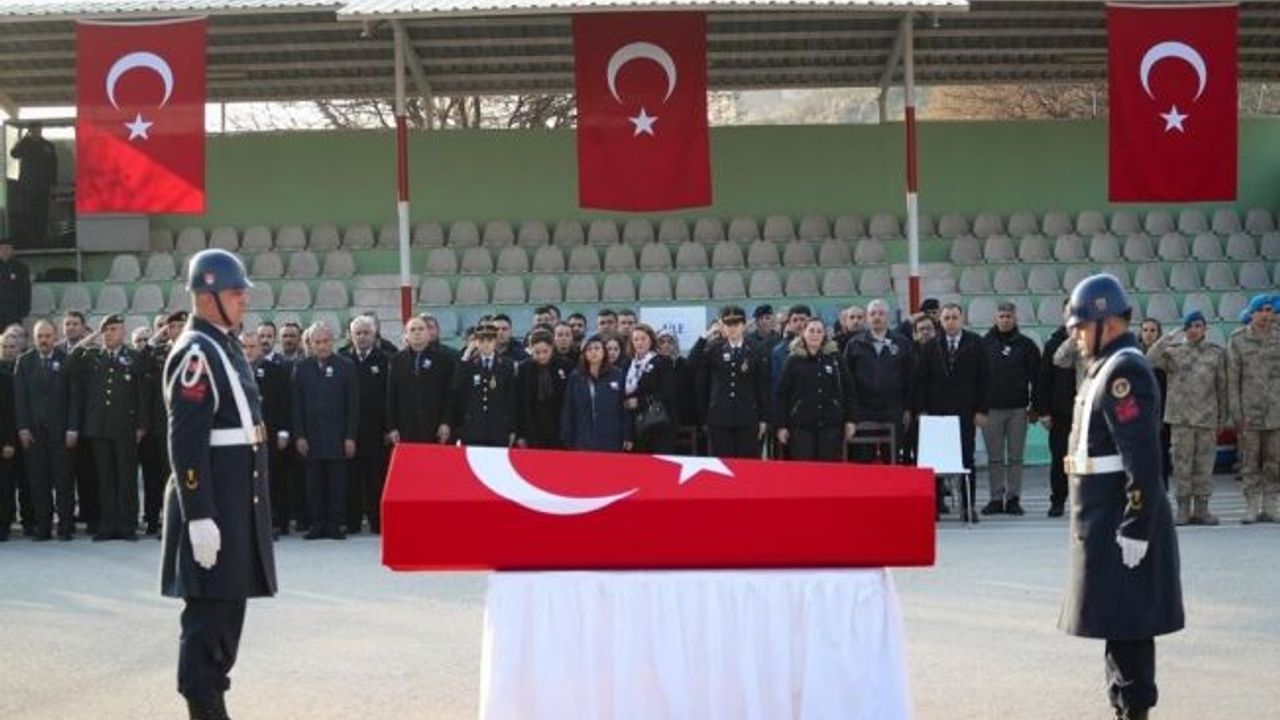 Tokat’ta kalp krizi geçiren astsubay için tören düzenlendi