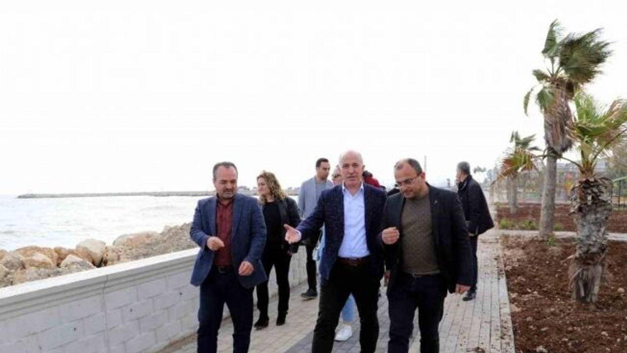 Karaduvar Sahili 2. Etap Park çalışmalarında sona gelindi