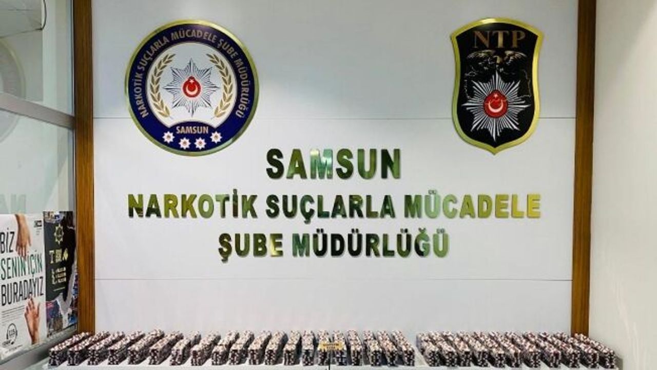 Samsun’da 28 bin 298 uyuşturucu hap ele geçirildi: 2 kişi tutuklandı