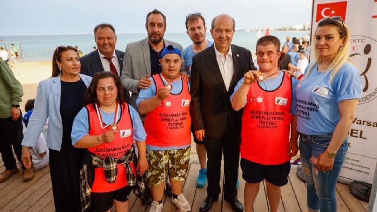 6 ülkenin katıldığı Down Plaj Futbol Festivali Kıbrıs’ta Yapıldı