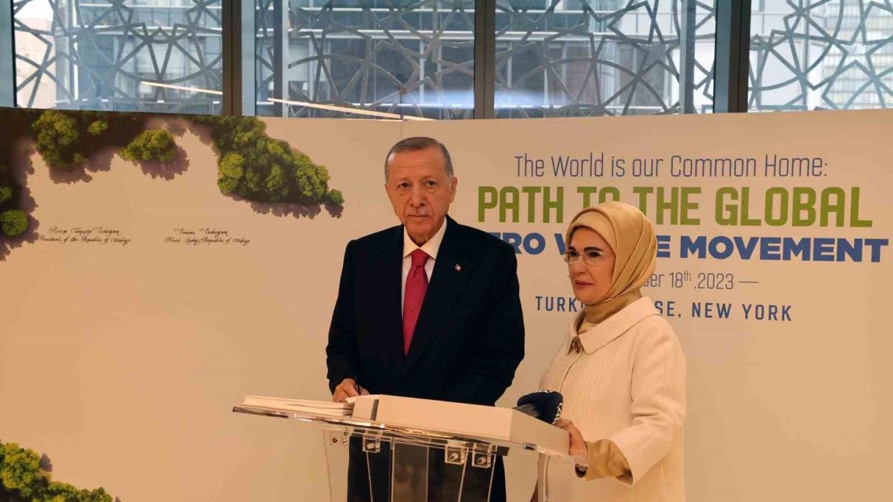 Cumhurbaşkanı Erdoğan, New York’ta Küresel Sıfır Atık İyi Niyet Beyanı’na ilk imzayı attı