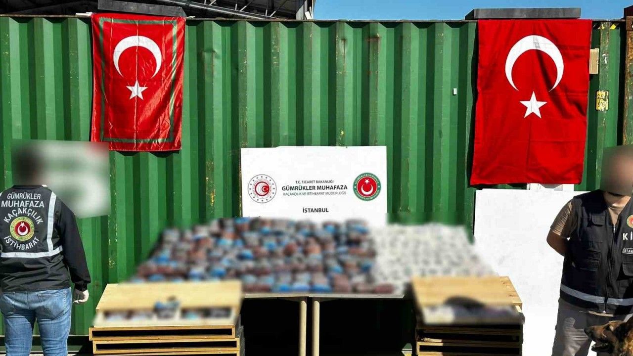 İstanbul’da 424 kilogram uyuşturucu hap ele geçirildi