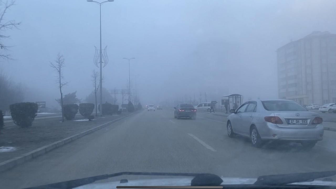 Kastamonu’da yoğun sis etkili oldu