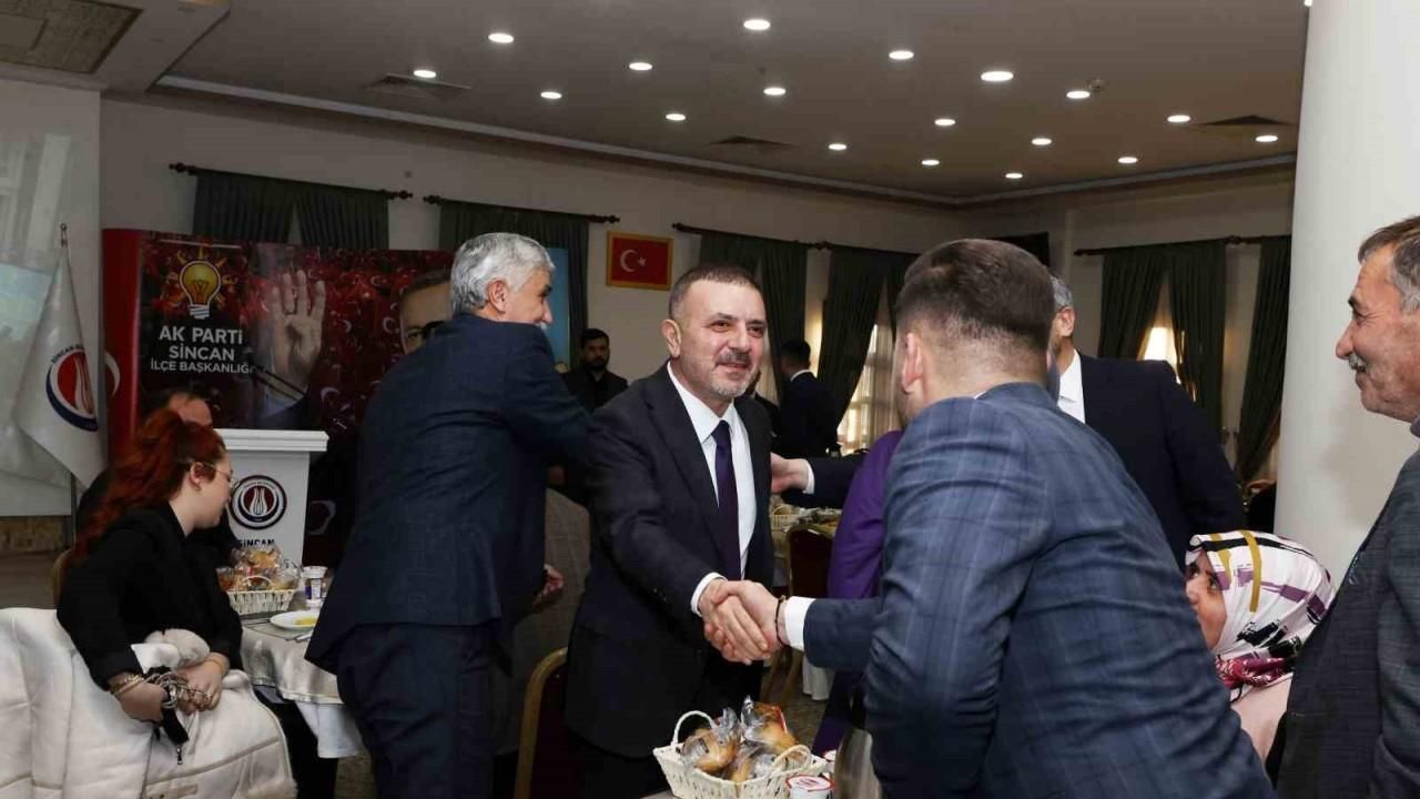 Sincan Belediye Başkanı Ercan muhtarlarla buluştu