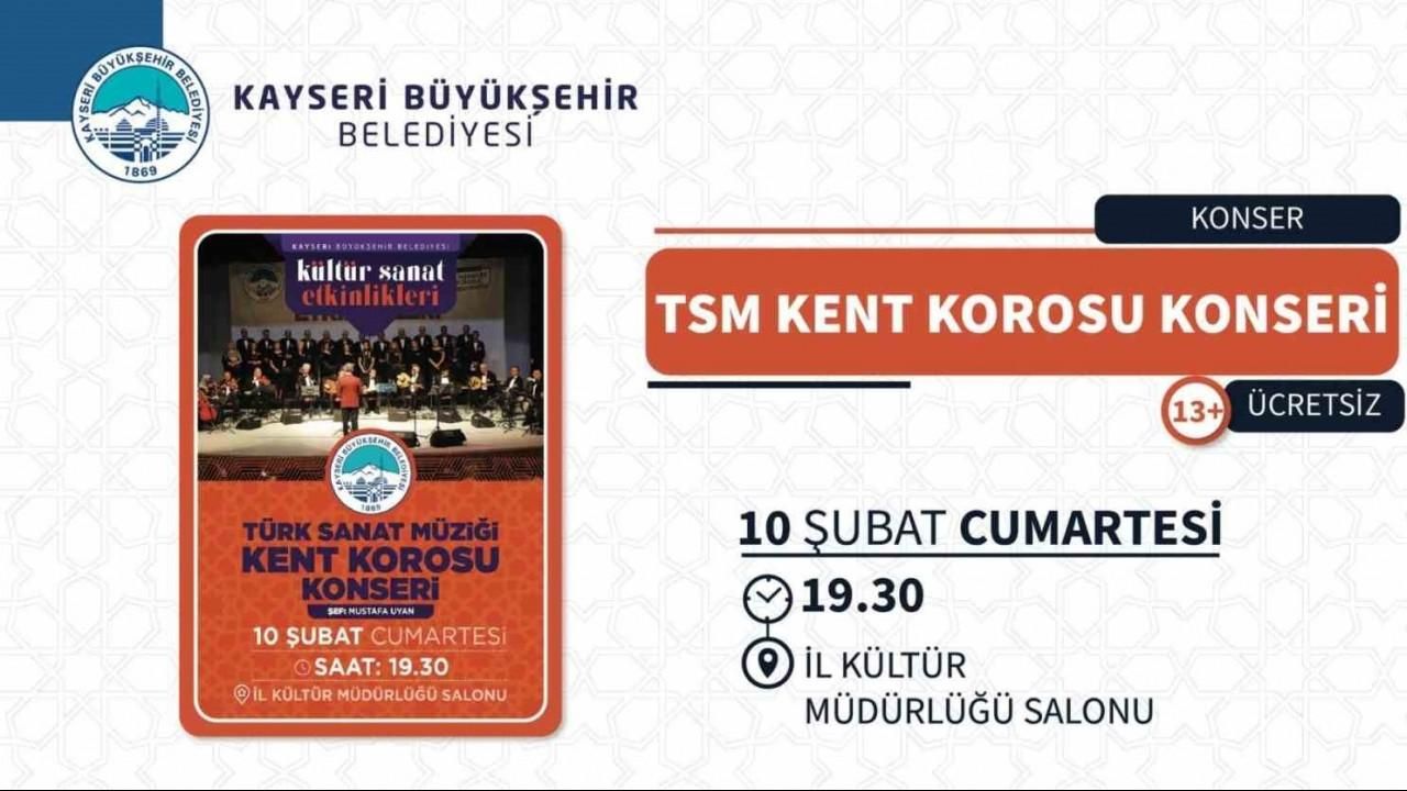 Büyükşehir’den Türk Sanat Müziği Kent Korosu konseri