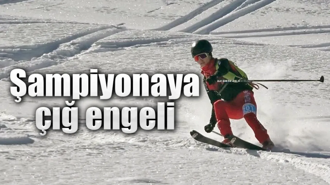 Dağ Kayağı Türkiye Şampiyonası çığ engeline takıldı