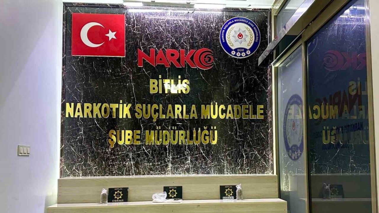 Bitlis’te uyuşturucu satıcılarına şafak operasyonu
