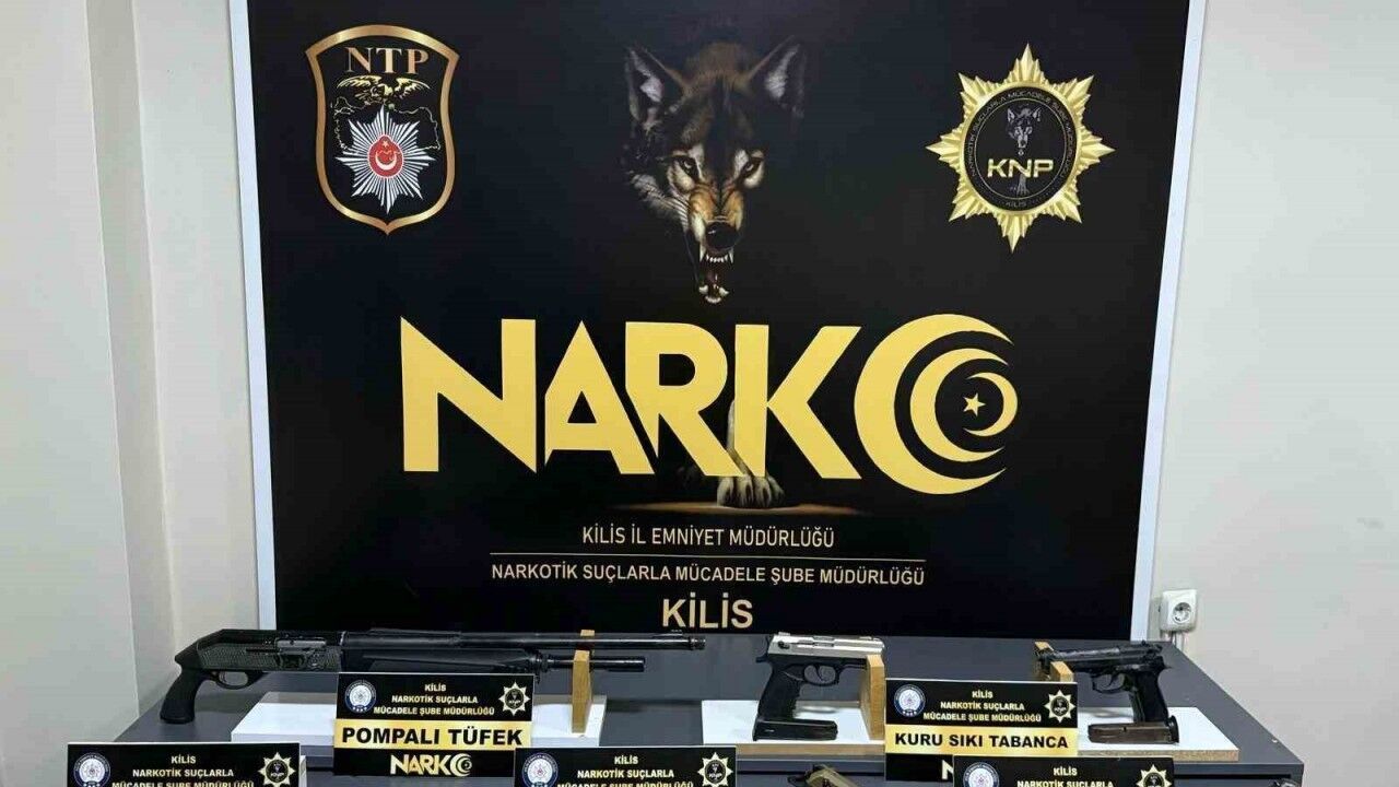 Kilis’te uyuşturucu ve silah operasyonu: 1 tutuklama