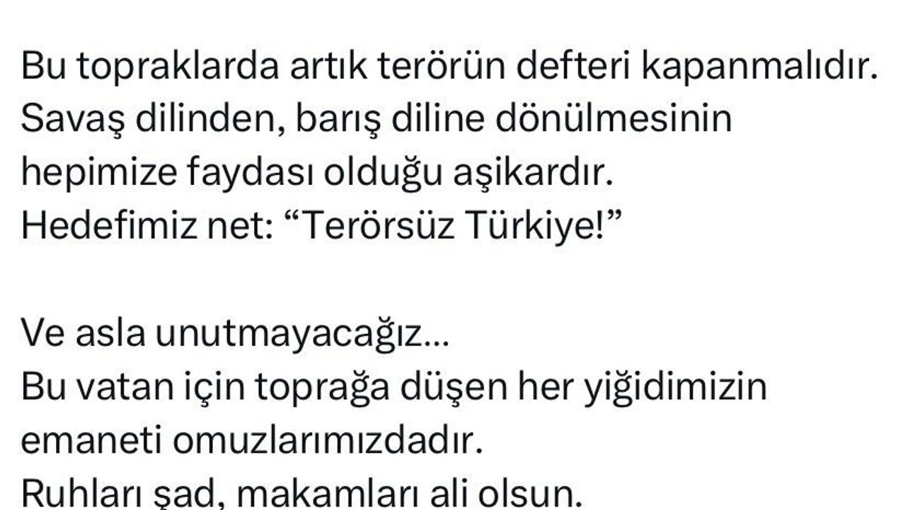 Milletvekili Hatipoğlu: "Bu topraklarda artık terörün defteri kapanmalıdır"