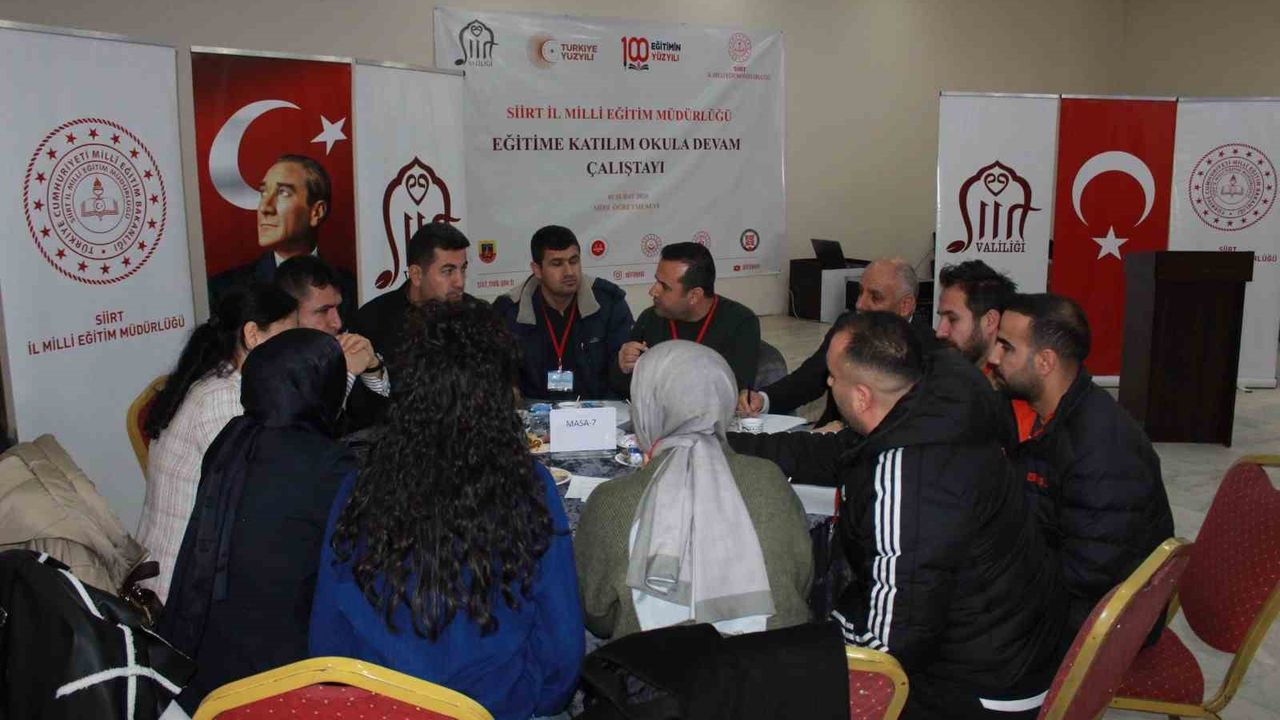 Siirt'te 'Eğitime Katılım Okula Devam Çalıştayı' düzenlendi