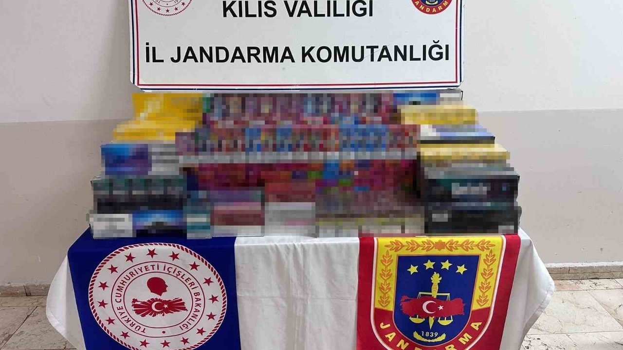 Kilis'te 1 milyon 150 bin lira değerinde kaçak ürün ele geçirildi