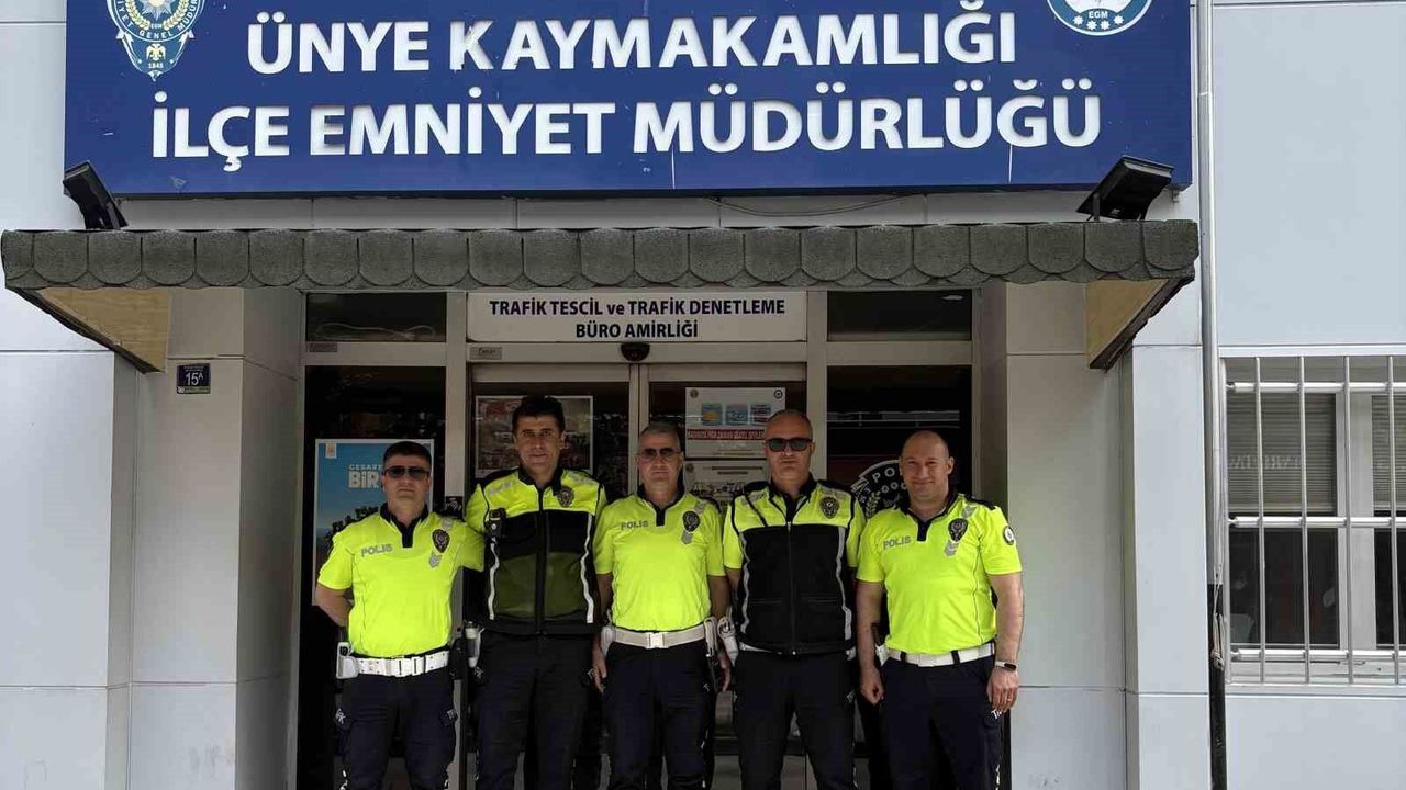 Ordu'da polis bayramda görev başında