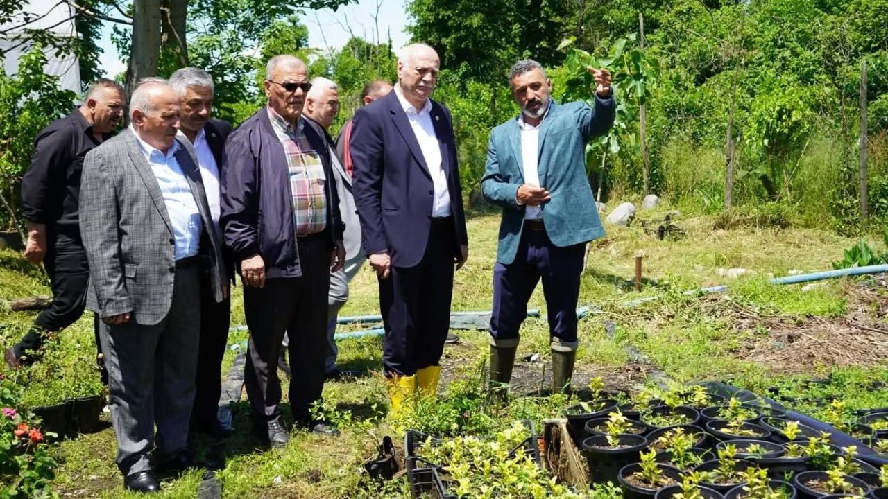 Türkiye Ziraat Odaları Birliği  Genel Başkanı Şemsi Bayraktar Rize'de