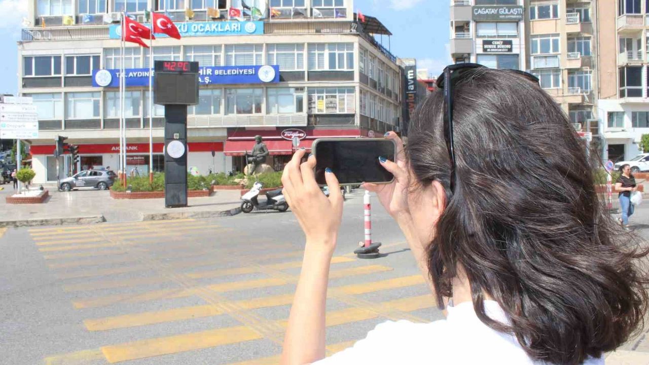 Aydın'da sıcaklar aniden yükseldi, termometre 42 dereceyi gö