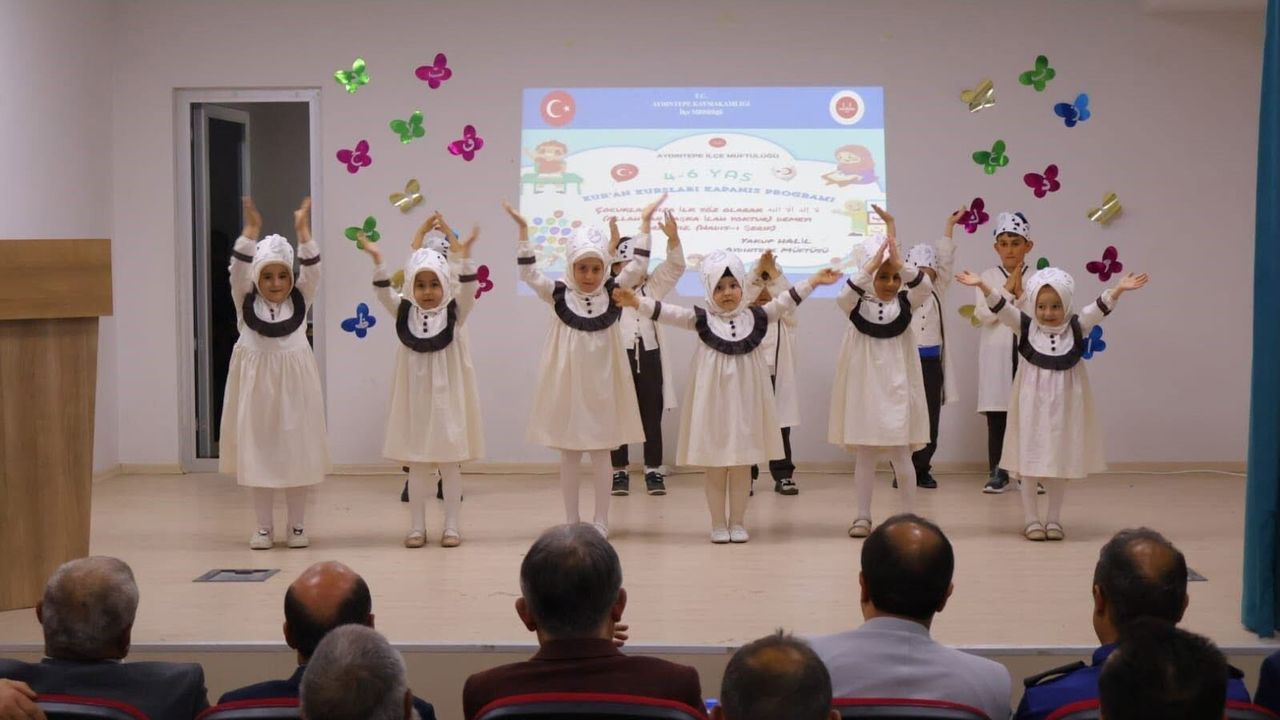 Aydıntepe'de 4-6 Yaş Kur'an kursu kapanış programı düzenlendi
