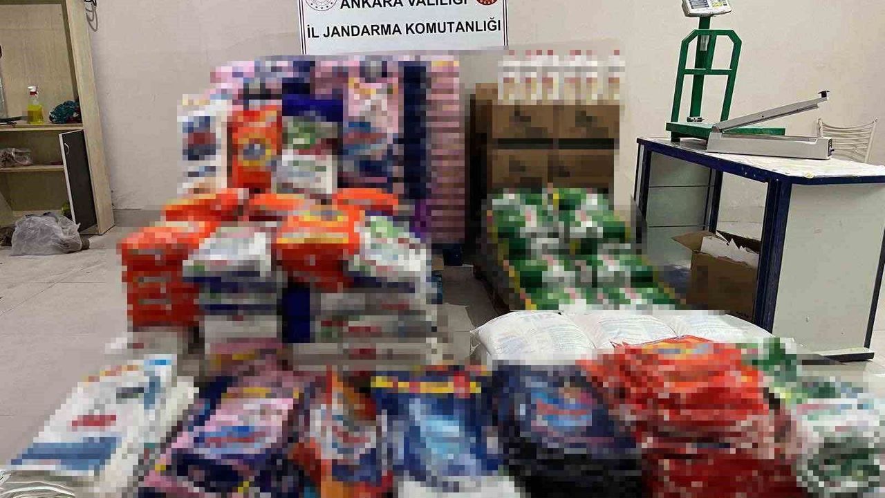 Başkentte kaçak deterjan operasyonu