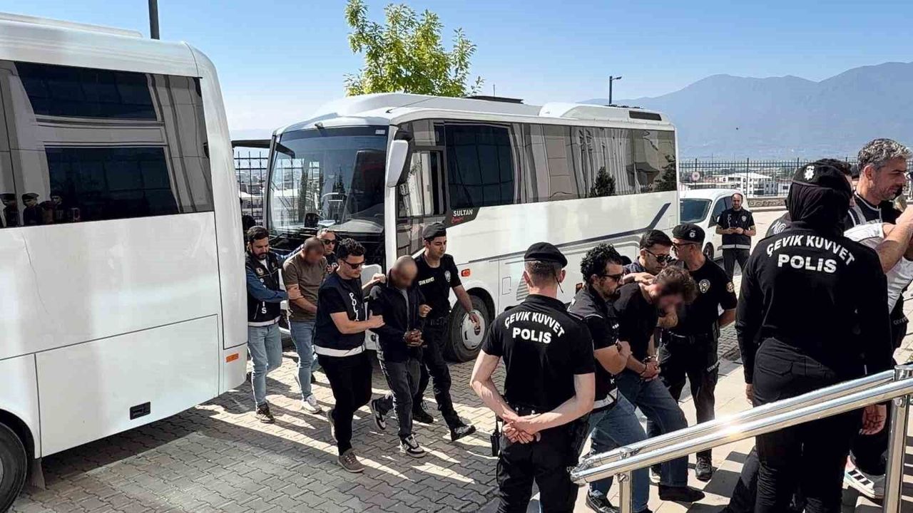 Bursa'da hava destekli uyuşturucu operasyonu: 17 tutuklama