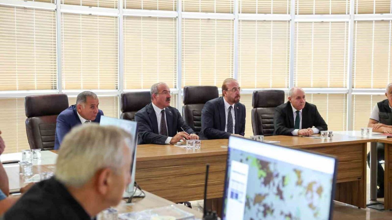 Çanakkale'de orman yangınları değerlendirme toplan
