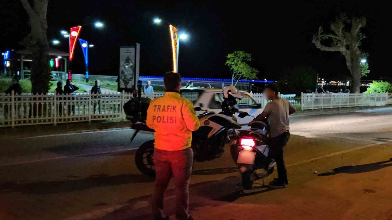 Gürültü kirliliğine sebep olan motosiklet sürücüsüne 35 bin 