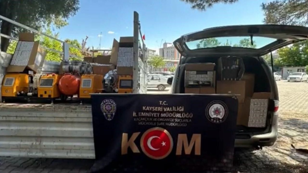 Kayseri'de 1 milyon 50 bin adet makaron ele geçirildi: 1 göz