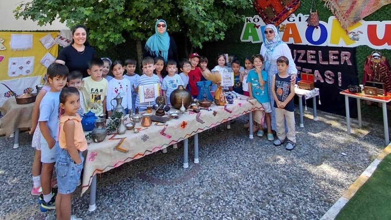 Köyceğizli minikler okulda mini müze kurdu