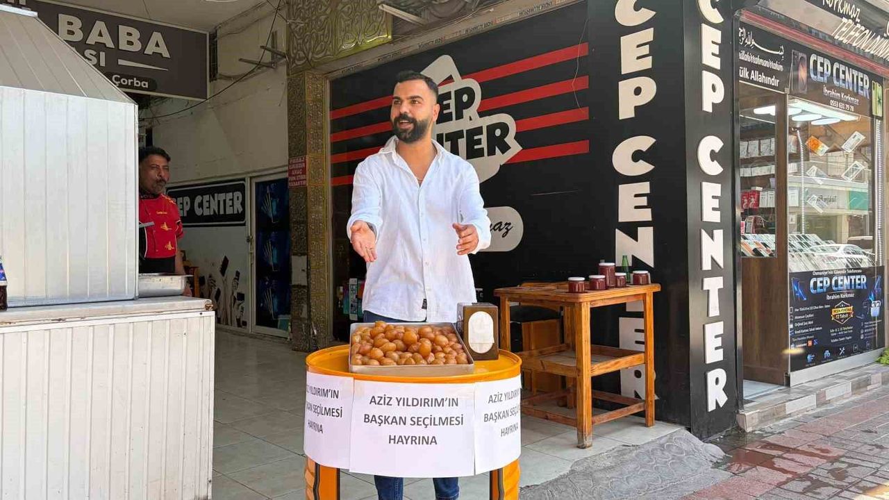 Osmaniye'de Aziz Yıldırım'ın başkanlığına lokmalı kutlama