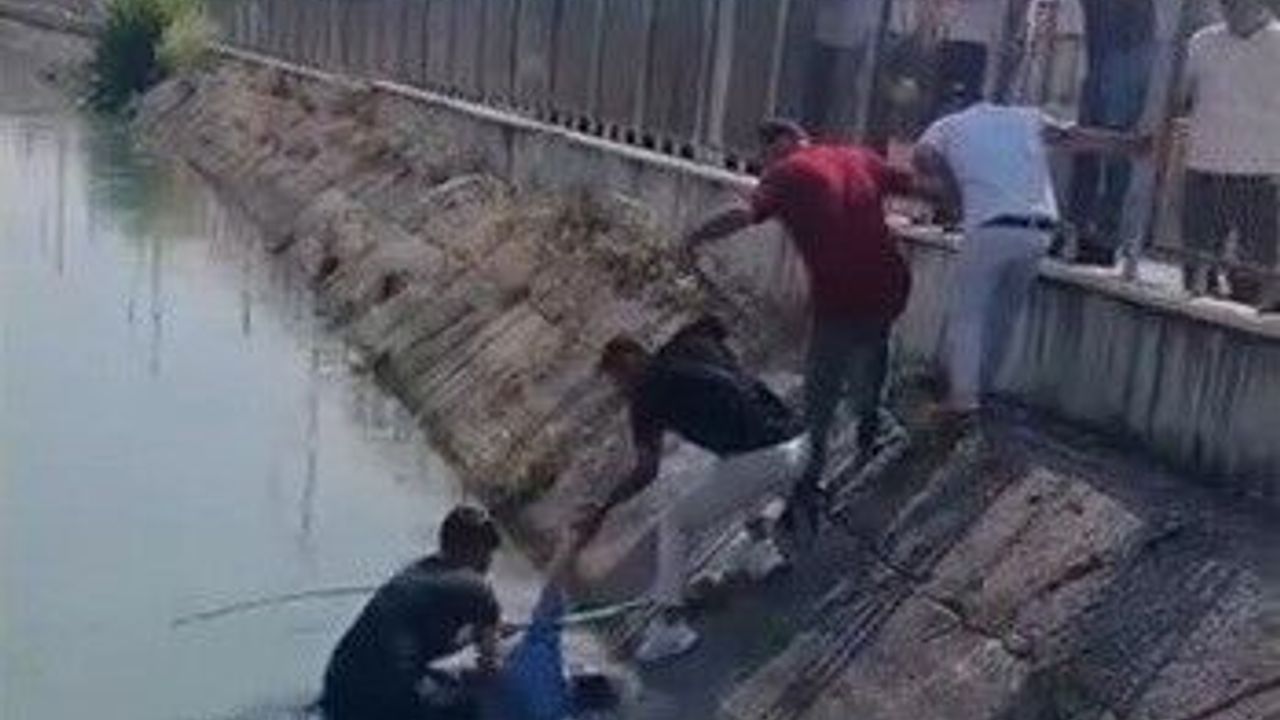 Tarsus'ta sulama kanalına düşen şahıs ölümden döndü