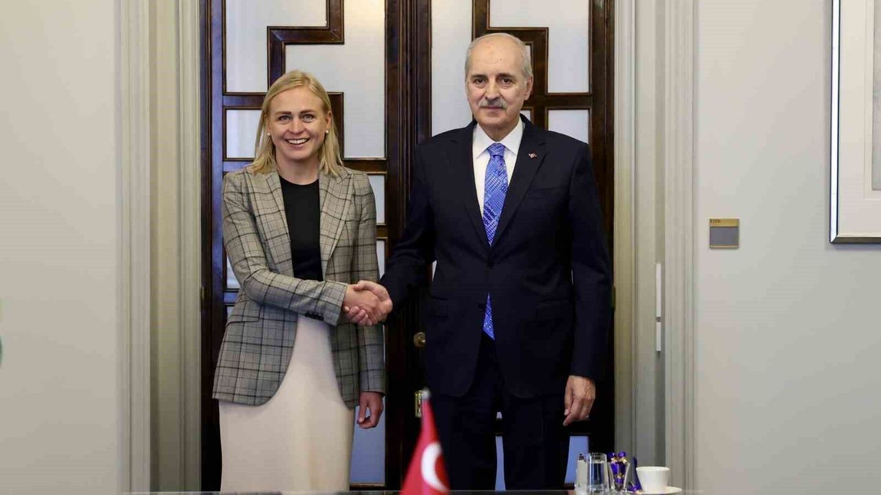 TBMM Başkanı Kurtulmuş, Finlandiya Dışişleri Bakanı Valtonen ile görüştü