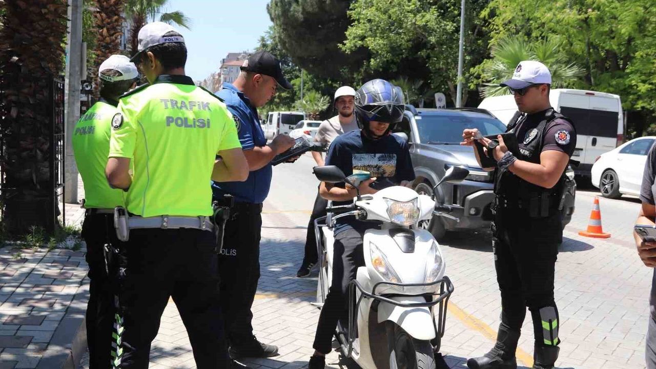 Turgutlu'da yaz aylarının gelmesiyle kask denetimleri artırı