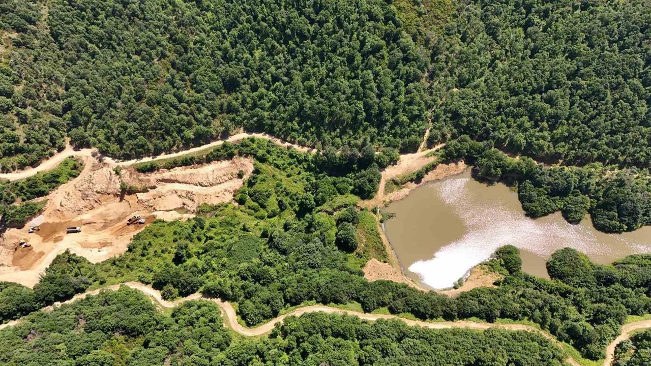 Yalova'nın Örencik köyünde gölet çalışması başladı