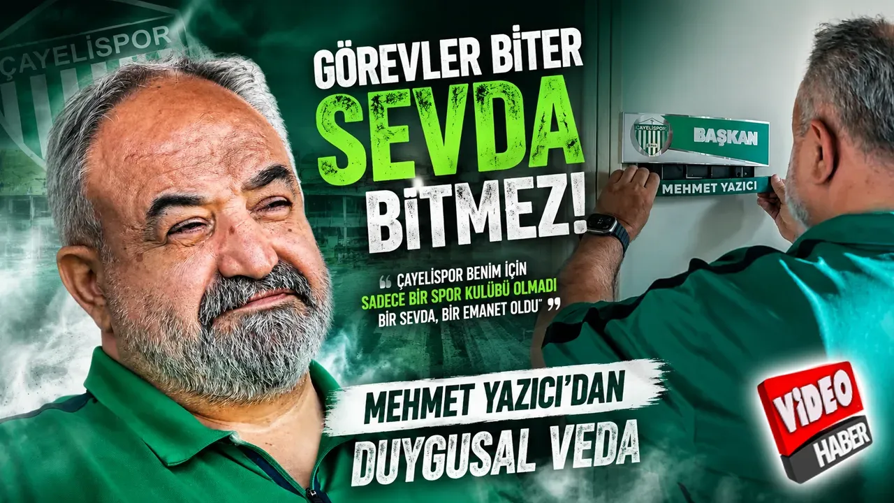 Görev Bitti, Sevda Bitmedi: Yazıcı Çayelispor'a Veda Etti