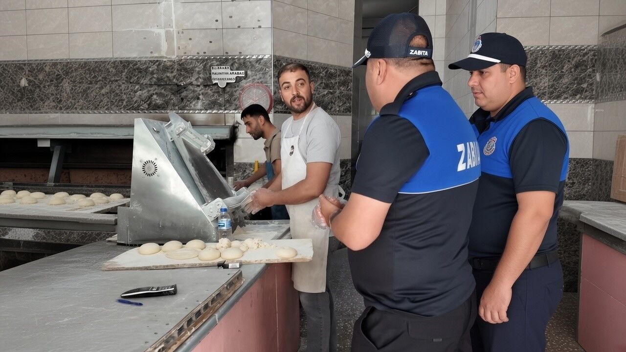 Kilis'te fırınlarda gıda denetimi gerçekleştirdi