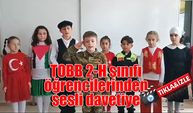 TOBB 2-H sınıfı öğrencilerinden sesli davetiye