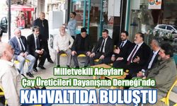 Milletvekili Adayları Çay Üreticileri Dayanışma Derneği'nde