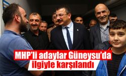 MHP’li adaylar Güneysu’da ilgiyle karşılandı