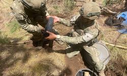 PKK’lı teröristlere ait 73 adet havan mühimmatı ve 1 adet AK-47 ele geçirildi