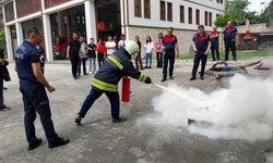 Safranbolu’da itfaiyeden sertifikalı eğitim