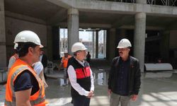 Şahinbey millet kütüphanesi hızla yükseliyor